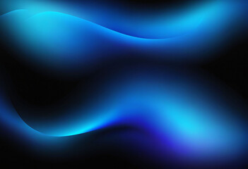 Leinwandbilder - Blue and black gradient background