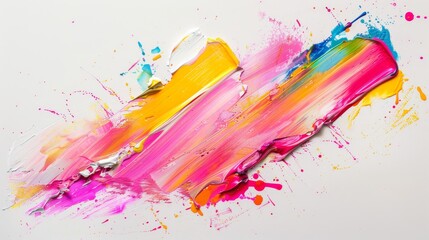 Sticker - Abstract painting with vibrant, expressive brushstrokes