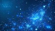 © Otseira - Blue futuristic networking technology vector -