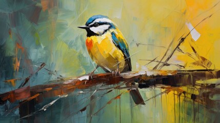 Wall Mural - Yellow bird