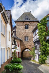 Canvas Print - Street in Blankenheim, Germany