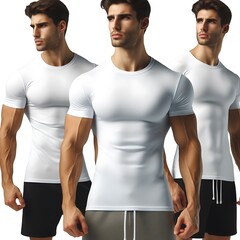 A man in white t shirt engaging Illustrative high-quality optimized.