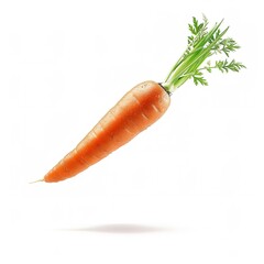 Wall Mural - Carrot isolated on white background