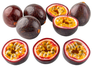 Wall Mural - Group of halved passion fruits