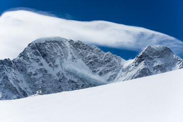 Wall Mural - Panoramic view of the Caucasus mountains