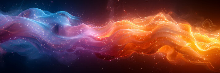 Wall Mural - abstract depiction of remote access with motion blur highlighting the dynamic and continuous data access Long Exposure Photography and InBody Image Stabilization create a fluid energetic scene