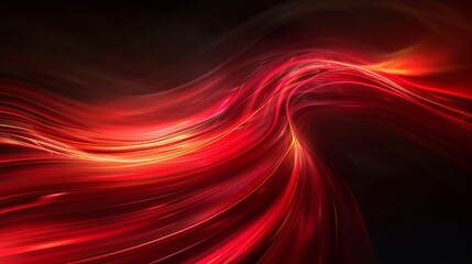 A red wave with a black background or wallpaper