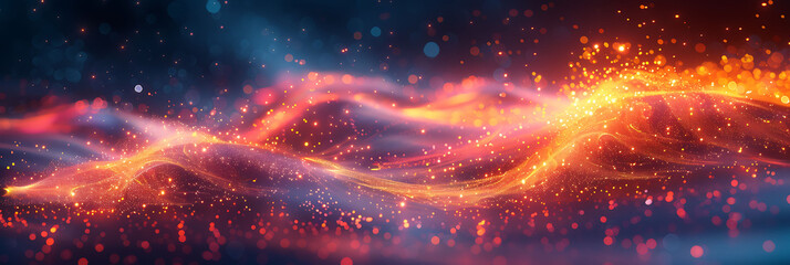 Wall Mural - abstract visual of a cloud network with motion blur highlighting the continuous and efficient data flow HDR Imaging and Dual ISO create a vivid energetic scene