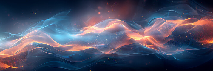 Wall Mural - abstract visual of cloud data storage with motion blur highlighting the continuous and secure data flow HDR Imaging and Dual ISO create a vivid energetic scene