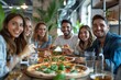 © Sandu - Group dining pizza, beer
