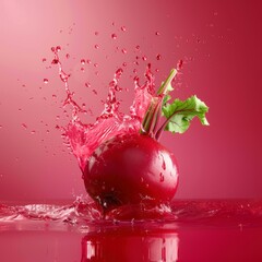 Wall Mural - Photo of a fresh beetroot