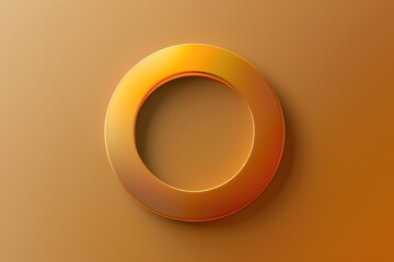 A circular object on a brown background