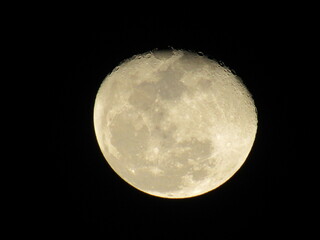 Moon with craters