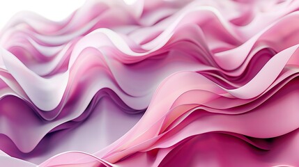 Wall Mural - gentle mulberry wave abstract pattern, rich and subtle, isolated on a white backdrop