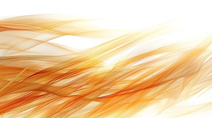 Wall Mural - rich flax wave abstract background, natural and light, isolated on white