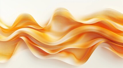 Wall Mural - rich ochre wave abstract background, earthy and warm, isolated on white
