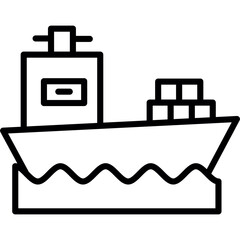 Wall Mural - Shipping icon