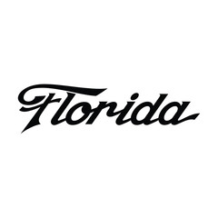 Wall Mural - Vector Florida text typography design for tshirt hoodie baseball cap jacket and other uses vector	
