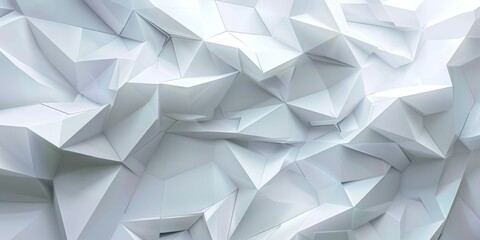 Wall Mural - abstract white geometric background with dynamic shapes