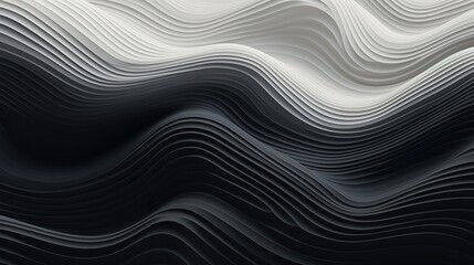Wall Mural - A soothing pattern of wave-like lines  