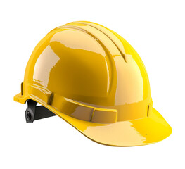 Worker yellow hard hat helmet isolated