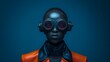 © Jeff - Fashion model - futuristic style - goggles and leather - late 21st century style - future fashion shoot