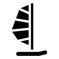 Canvas Print - windsurfing icon 