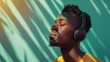 © jirayut - Man Enjoying Music Under Blue Light and Shadows