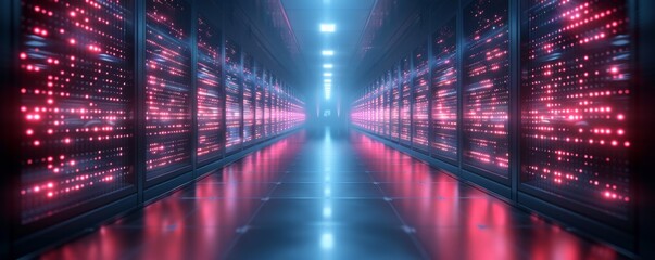 Network technology big data background concept