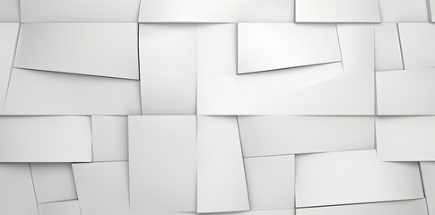 Wall Mural - white tile texture with a lot of squares and rectangles