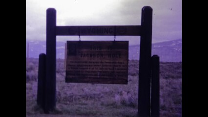 Wall Mural - United States 1975, Grand Teton National Park Landscape 1970s