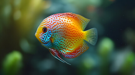 Discus Fish in aquariums