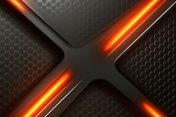 Poster - A carbon steel texture background with hot glowing areas