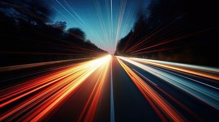 Canvas Print - speed light streak