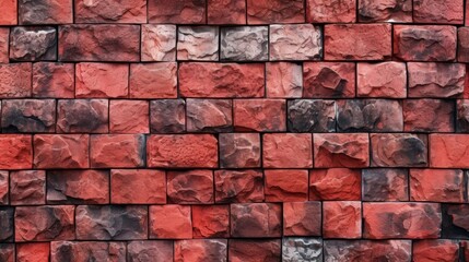 Wall Mural - red stone wall texture background