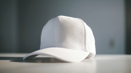 Poster - white trucker cap mockup