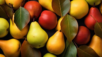 Wall Mural - vibrant organic pear background