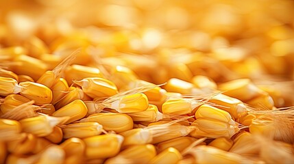 Poster - macro seed corn background