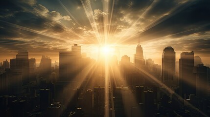 Canvas Print - light sun rays transparent