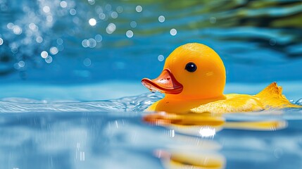 up yellow rubber duck