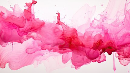 Canvas Print - shades abstract pink paint