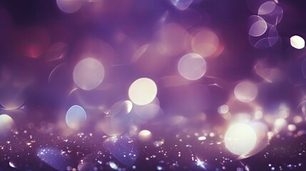 Wall Mural - sparkling purple bokeh background