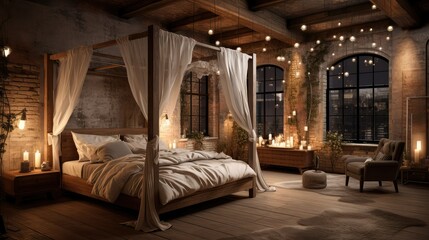 Poster - cozy room interior design