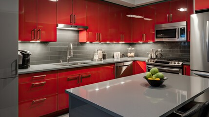 Poster - appliances red and grey