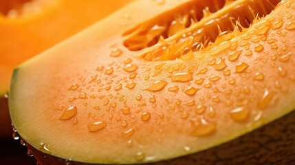 Canvas Print - flesh peel melon cantaloupe