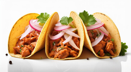 Wall Mural - Traditional mexican pork tacos 