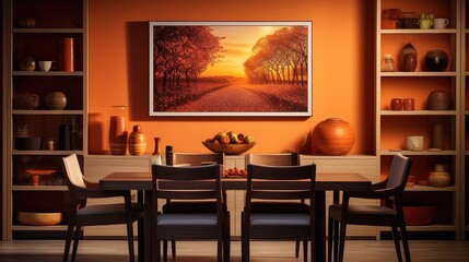 Canvas Print - palette blurred interior design color