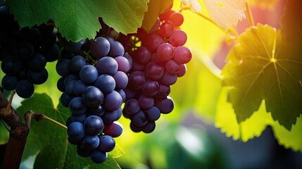 purple ripe grape background
