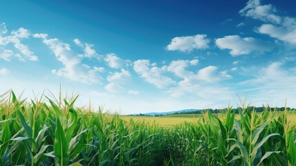 Wall Mural - crops agriculture corn background