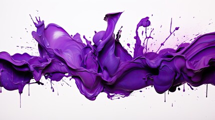 Sticker - dynamic purple paint splash